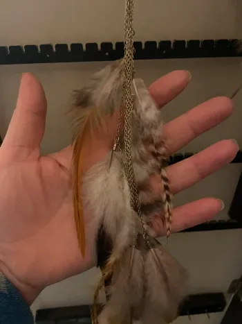 Grande boucles d’oreilles plume 🪶