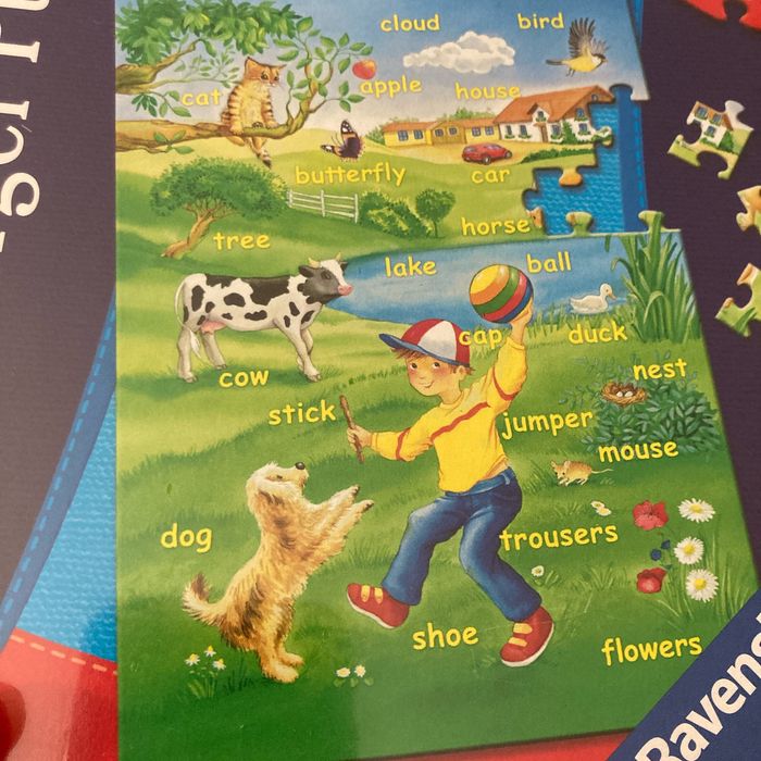 Puzzle 80 pièces mes premiers mots en anglais - photo numéro 2