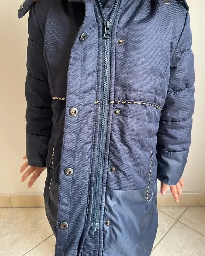Manteau bleu marine à capuche 4 ans - Catimini - photo numéro 3