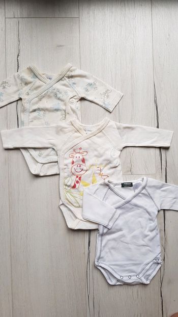 Lot de 3 bodys naissance fille