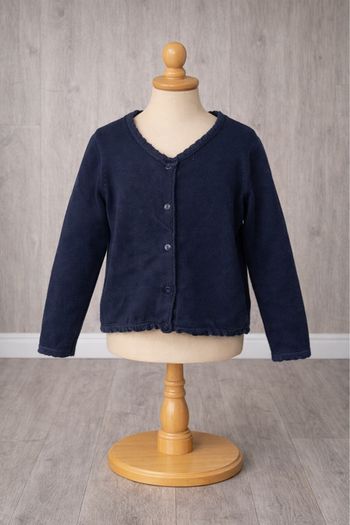 Gilet bleu marine fille , Taille 6 ans , In extenso