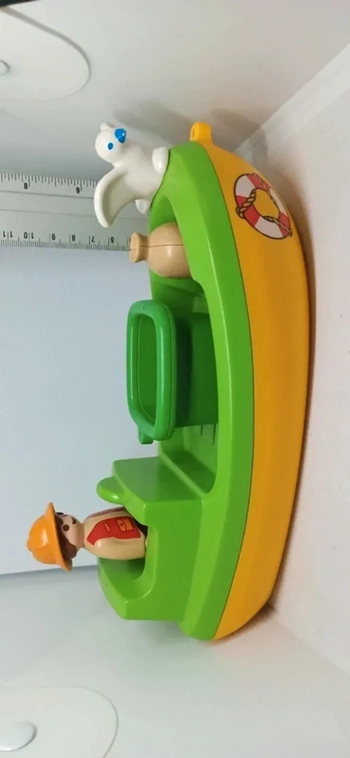 Bateau de pêche avec mouette playmobil 123 - photo numéro 2