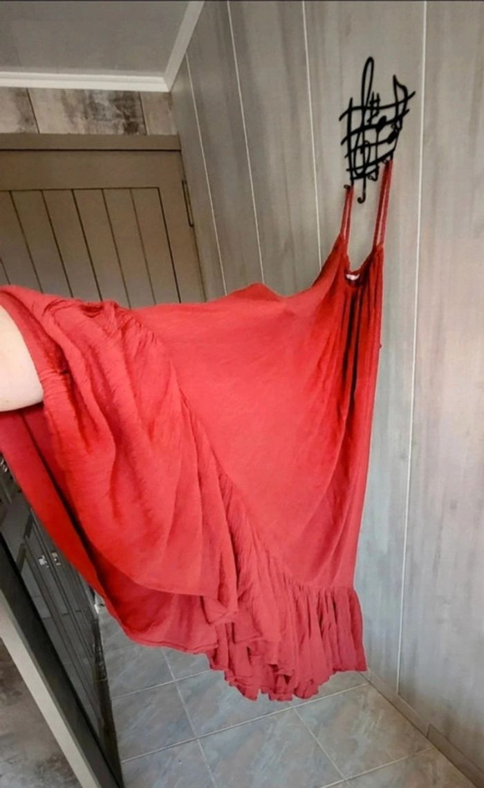 Robe longue orange corail. Du 42 au 46. État neuf 🥰 - photo numéro 2