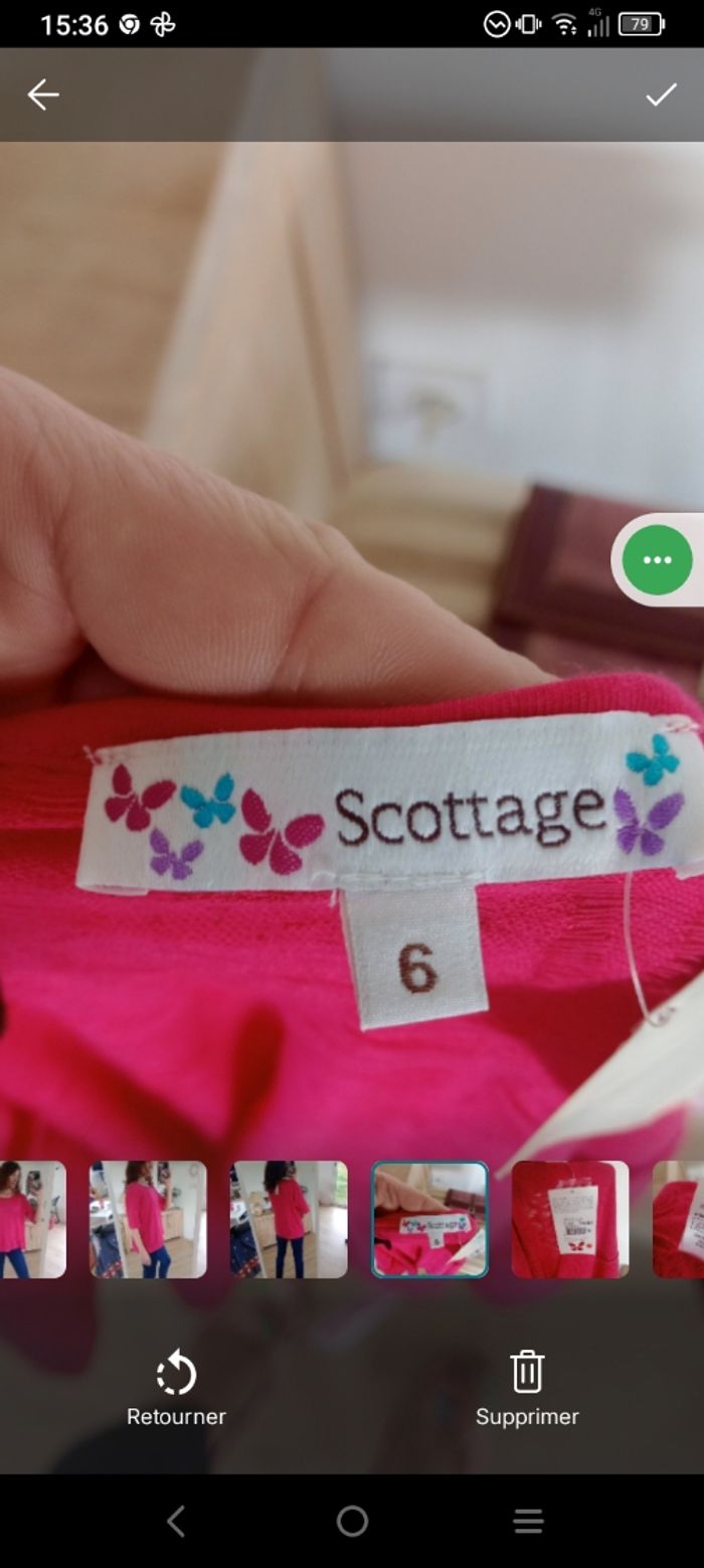 Top femmes 48 fushia à motifs rose c78 - photo numéro 7