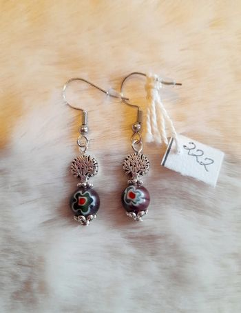 Boucles d'oreilles arbre de vie