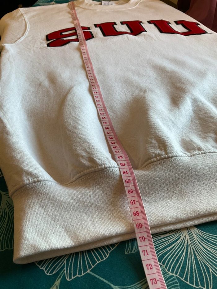 Sweat universitaire à col rond blanc pour homme Champion SUU taille S 252 - photo numéro 10