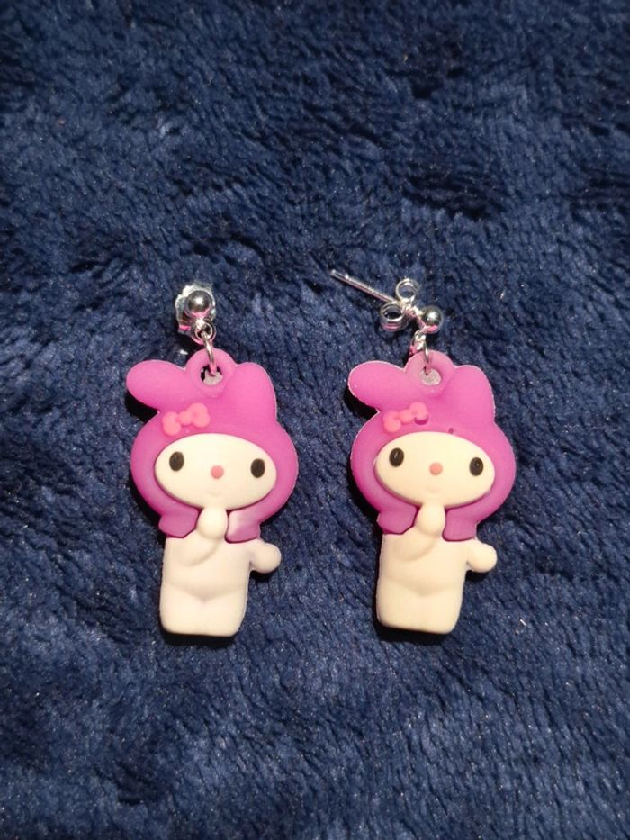Boucles d'oreilles Kuromi - photo numéro 5