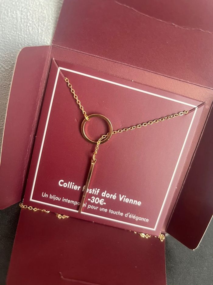 Collier Festif Doré – Modèle Vienne de chez Lamarthe Paris - photo numéro 2