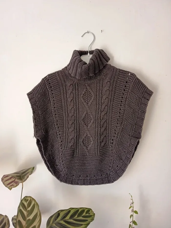 Poncho maille
