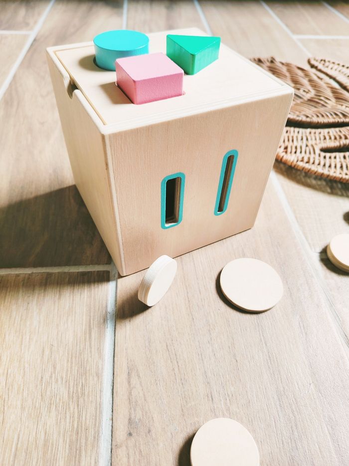 🧩 Jouet d'éveil - Cube en bois Montessori 3-en-1 - - photo numéro 5