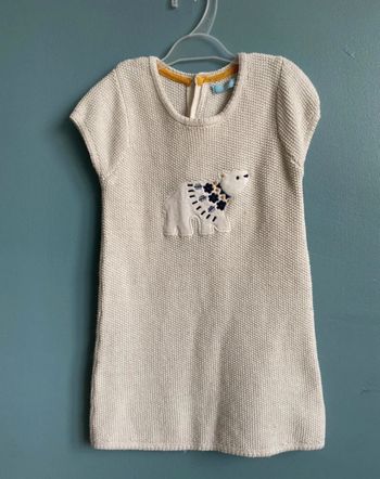 Robe en tricot avec motif ourson taille 18 mois