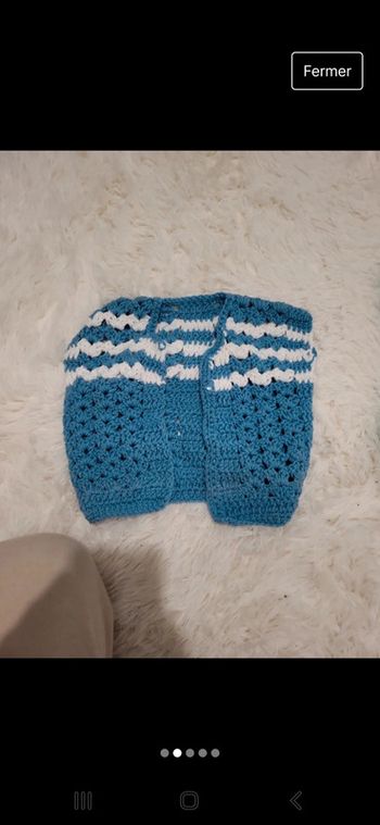 Gilet en laine garçon 6 mois