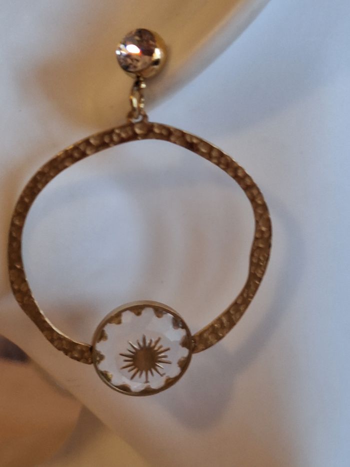 Boucles d'oreille dorees Bohm Paris - photo numéro 3