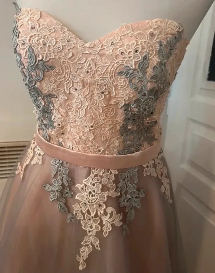 Sylfany robe bustier dentelle tulles  chic habillée cérémonie taille 36 - photo numéro 2