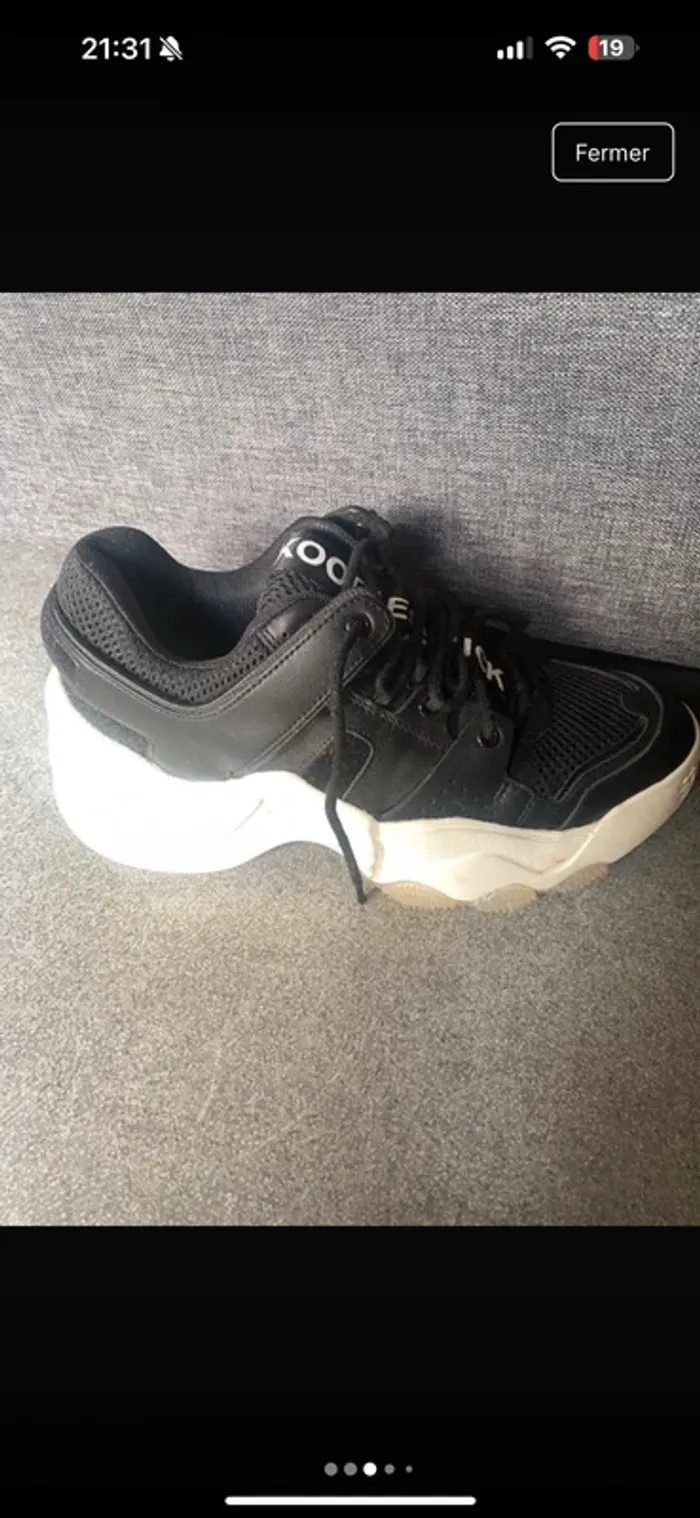 Basket sneakers slick noir the kooples - photo numéro 10