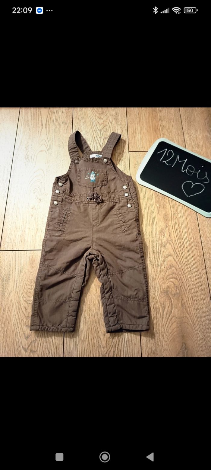 Salopette chaude doublée 12 mois