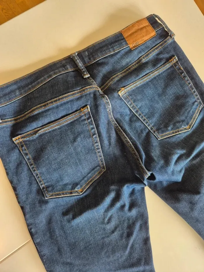 Jeans GAP Skinny 30 x 32 bleu foncé - photo numéro 9