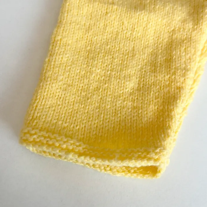 Pantalon jaune laine fait main - photo numéro 2