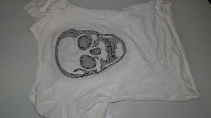 t shirt tête de mort - photo numéro 2