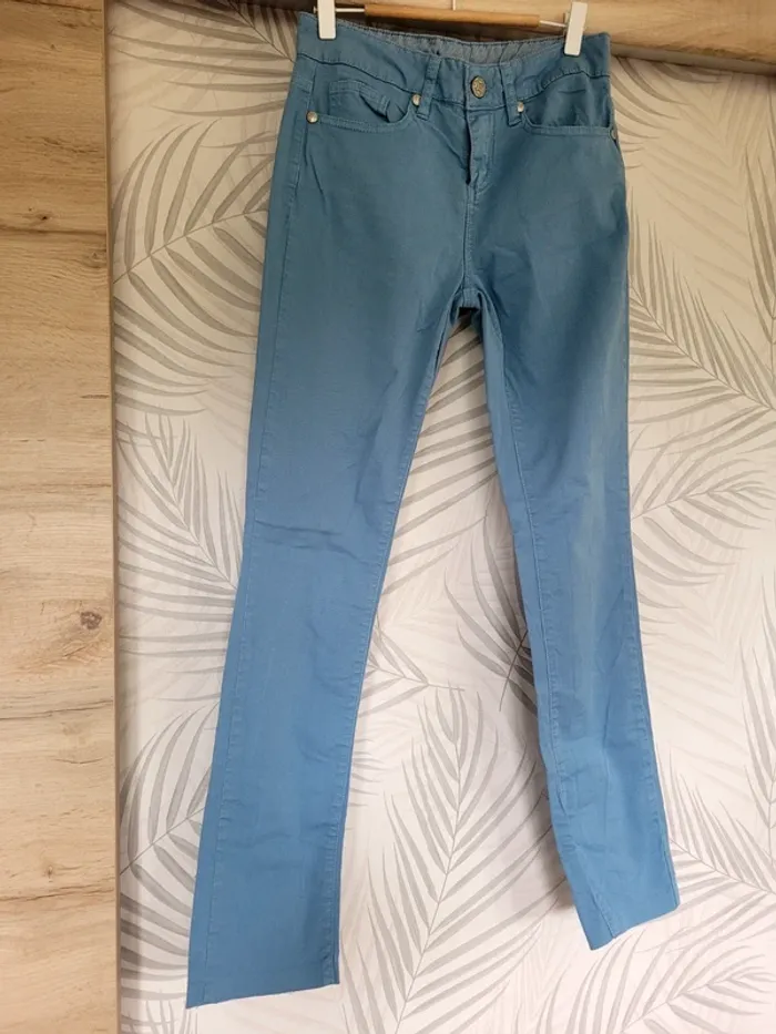 Pantalon femme taille 36 bleu tissaia - photo numéro 3