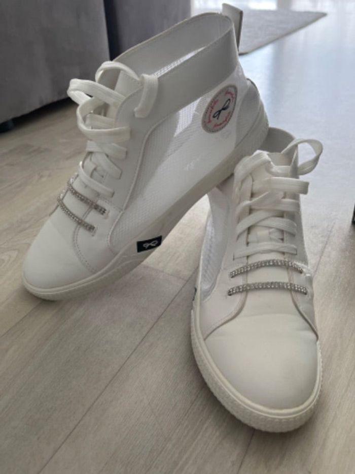 Baskets femme style converse