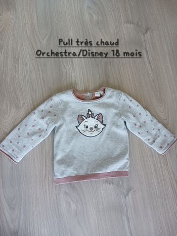 Pull hiver Orchestra/Disney 18 mois