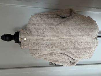 Veste cocoon beige/grise taille S