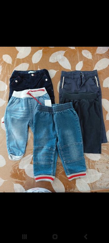 Lot pantalon 6 mois garçon