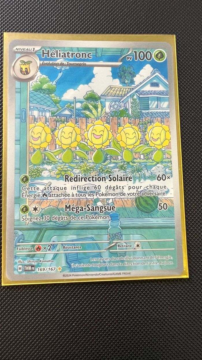 Carte Pokémon Héliatronc AR 169/167 mascarade crépusculaire - photo numéro 3