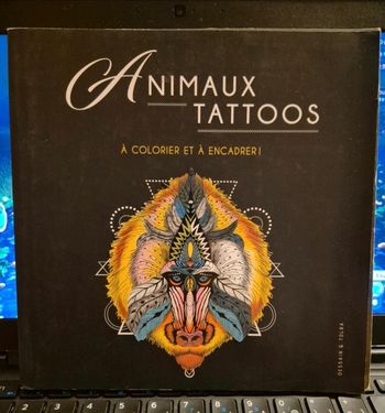 Livre de coloriages animaux tatoo