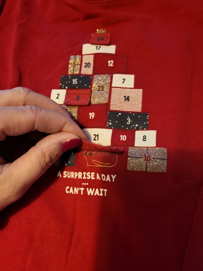 Tee shirt de nöel ML okaidi 3 ans - photo numéro 3