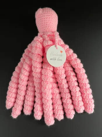 Pieuvre pour bébé prématuré rose avec cœur Prématuré, jusqu'à 44cm·Neuf avec étiquette Fait Main