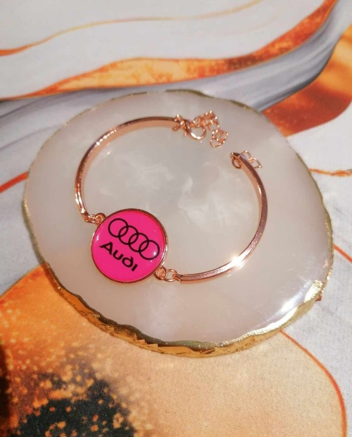 Bracelet rose gold Audi fuchsia - photo numéro 2
