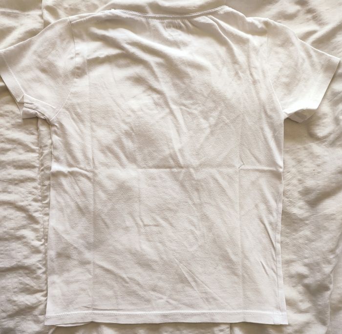 Tee-shirt blanc fille 4-5 ans / Kiabi - photo numéro 3