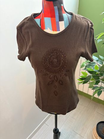 Tee-shirt Caroll couleur marron Taille 40