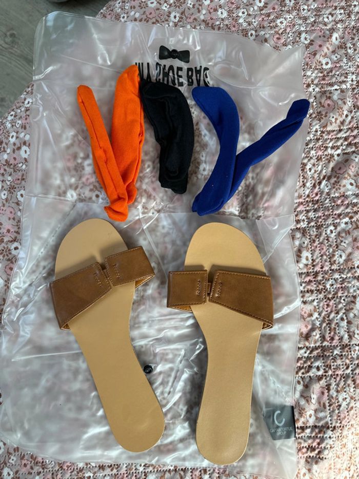 Mules 36/37 avec noeuds interchangeables neuves - photo numéro 3
