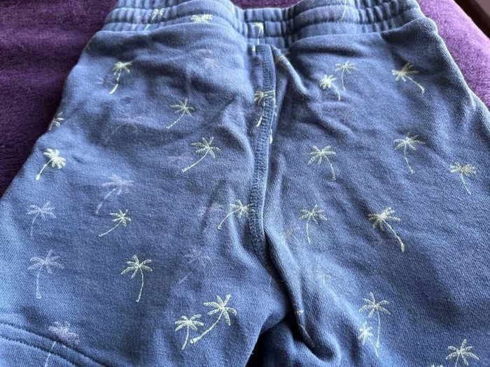 Bermuda short en molleton bleu imprimé palmiers kiabi 3 ans - photo numéro 6