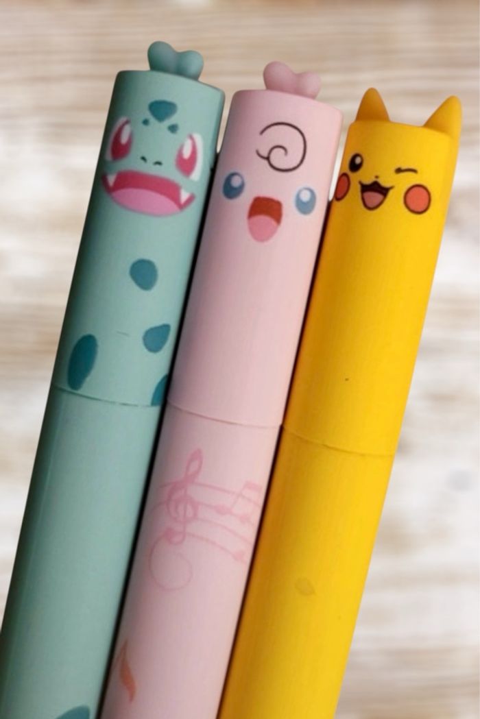 Lot de stylos gel effaçables Pokémon neuf - photo numéro 2