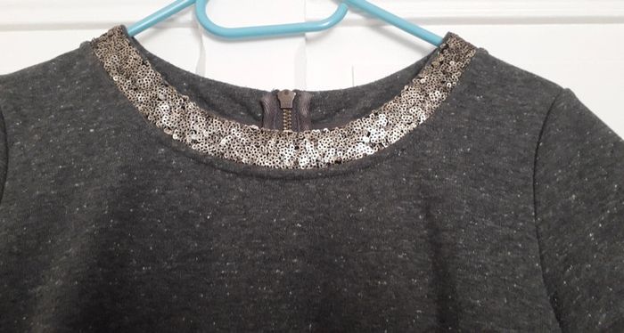 Robe gris moucheté Banana moon taille M - photo numéro 3