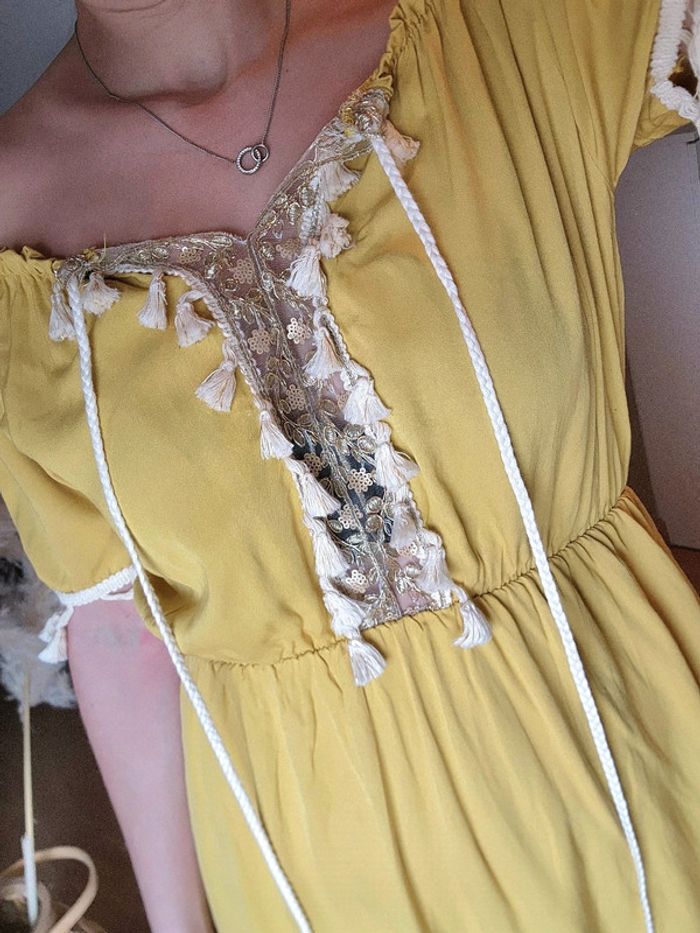 Robe jaune bohème - photo numéro 3