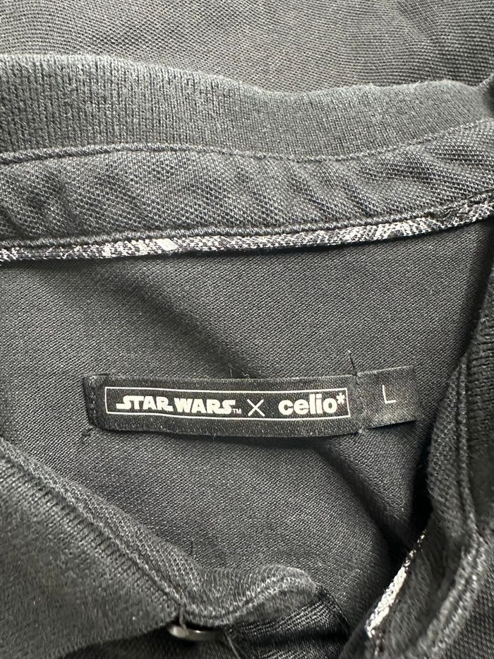 Polo noir et blanc Dark Vador Star Wars TL - photo numéro 6