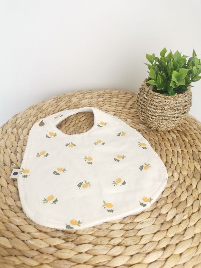 Bavoir à motif Citrons Fait main - photo numéro 1