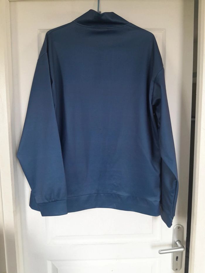 Sweat uni neuf avec zip léger - photo numéro 2