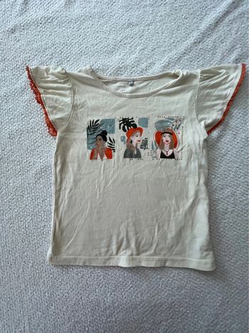 T-shirt fille beige Ma boutique plus 8 ans