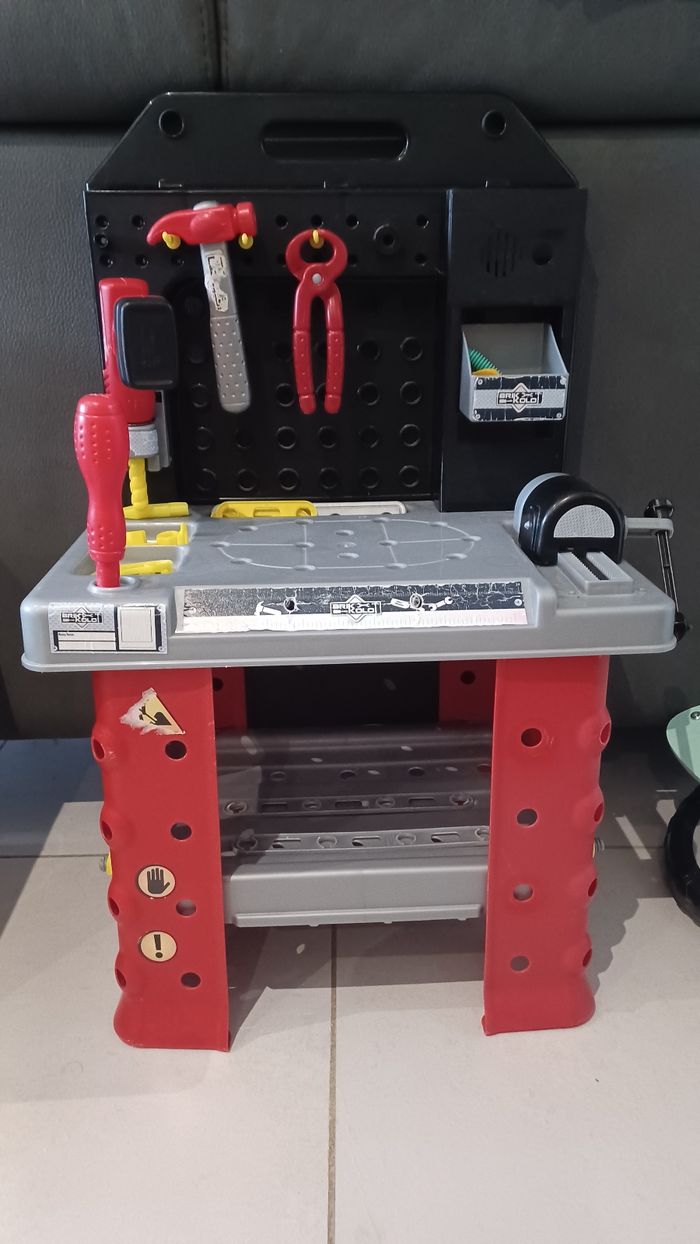 Établi enfant plastique et ses éléments - photo numéro 4