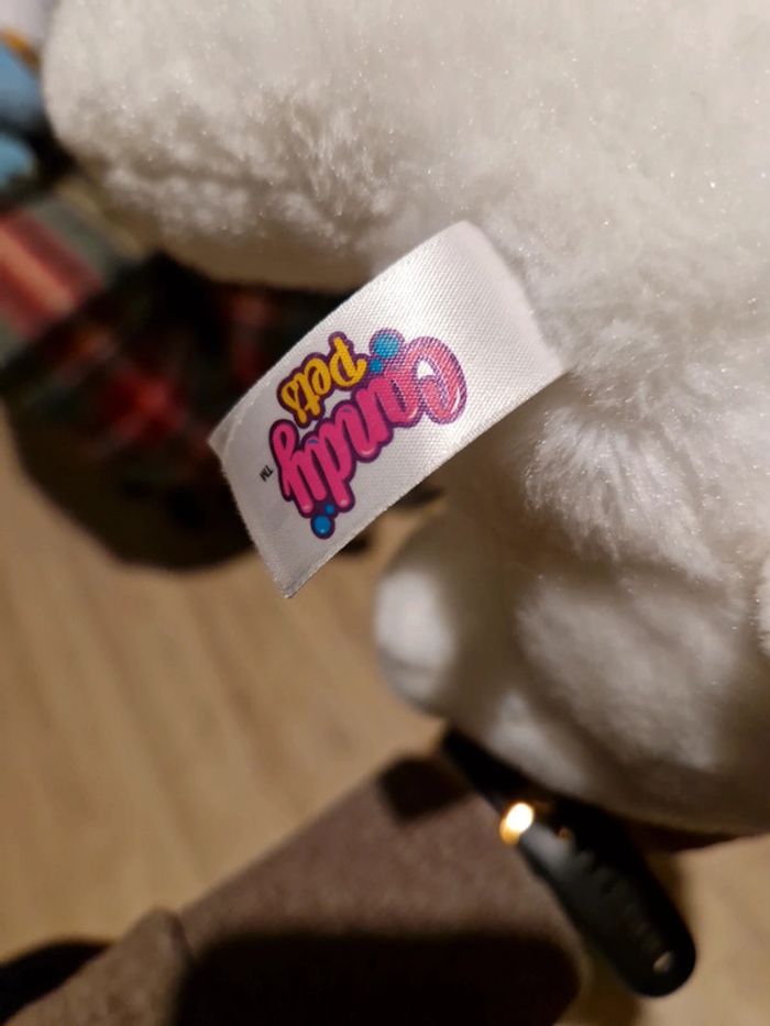 Peluche lapin candy pets gros yeux bleus - photo numéro 6