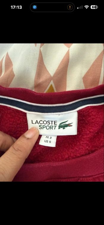 Pull Lacoste rouge