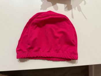 Bonnet de piscine fille rose 4/6 ans