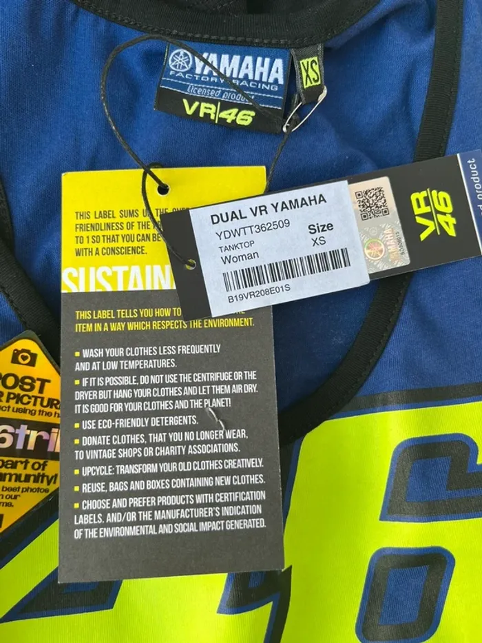 Débardeur taille XS yamaha Valentino Rossi - photo numéro 3