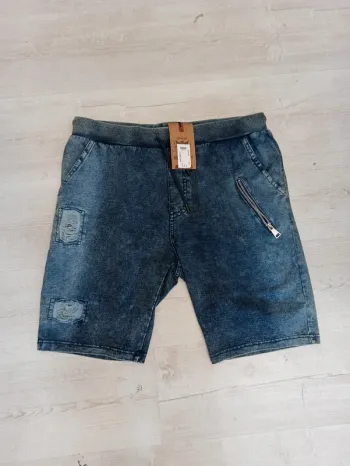 Short en jean bleu pour homme xxl